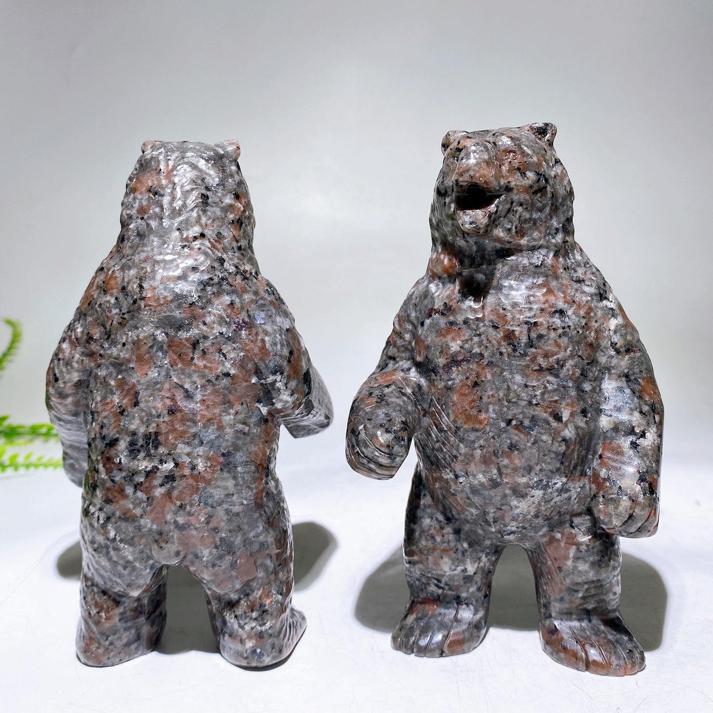 5.8" UV Reactive Natural Yooperlite Bear Carving Wholesale