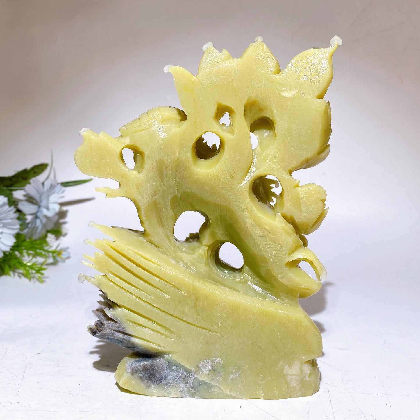 19.5cm Large Unique Chameleon Carving Crystal Healing Bulk Wholesale