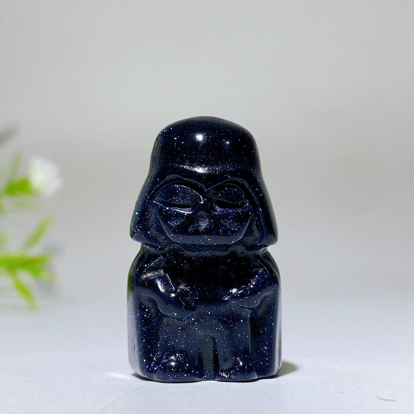 1.1" Crystal Darth Vader Carving Crystal Healing Bulk Wholesale