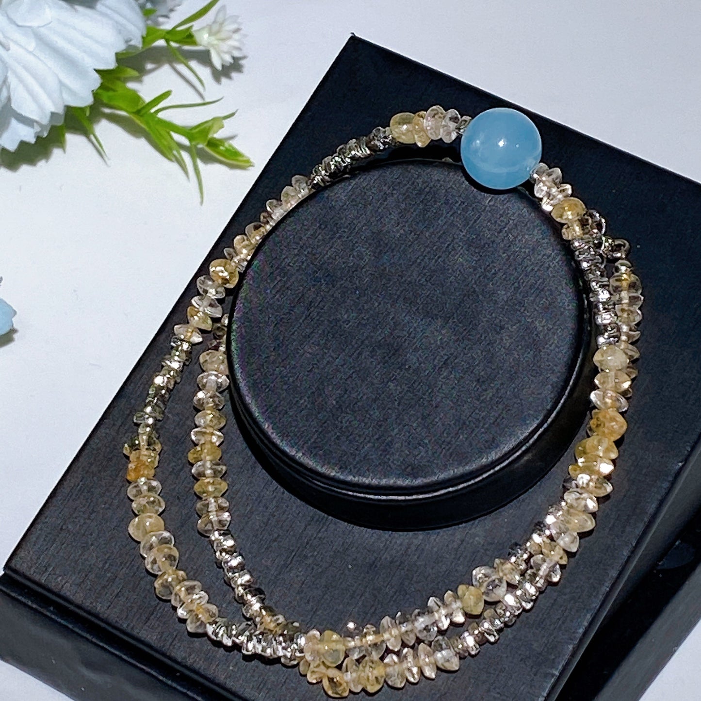 Hematite Chips with Crystal Decor Neckalce Crystal Healing Bulk Wholesale