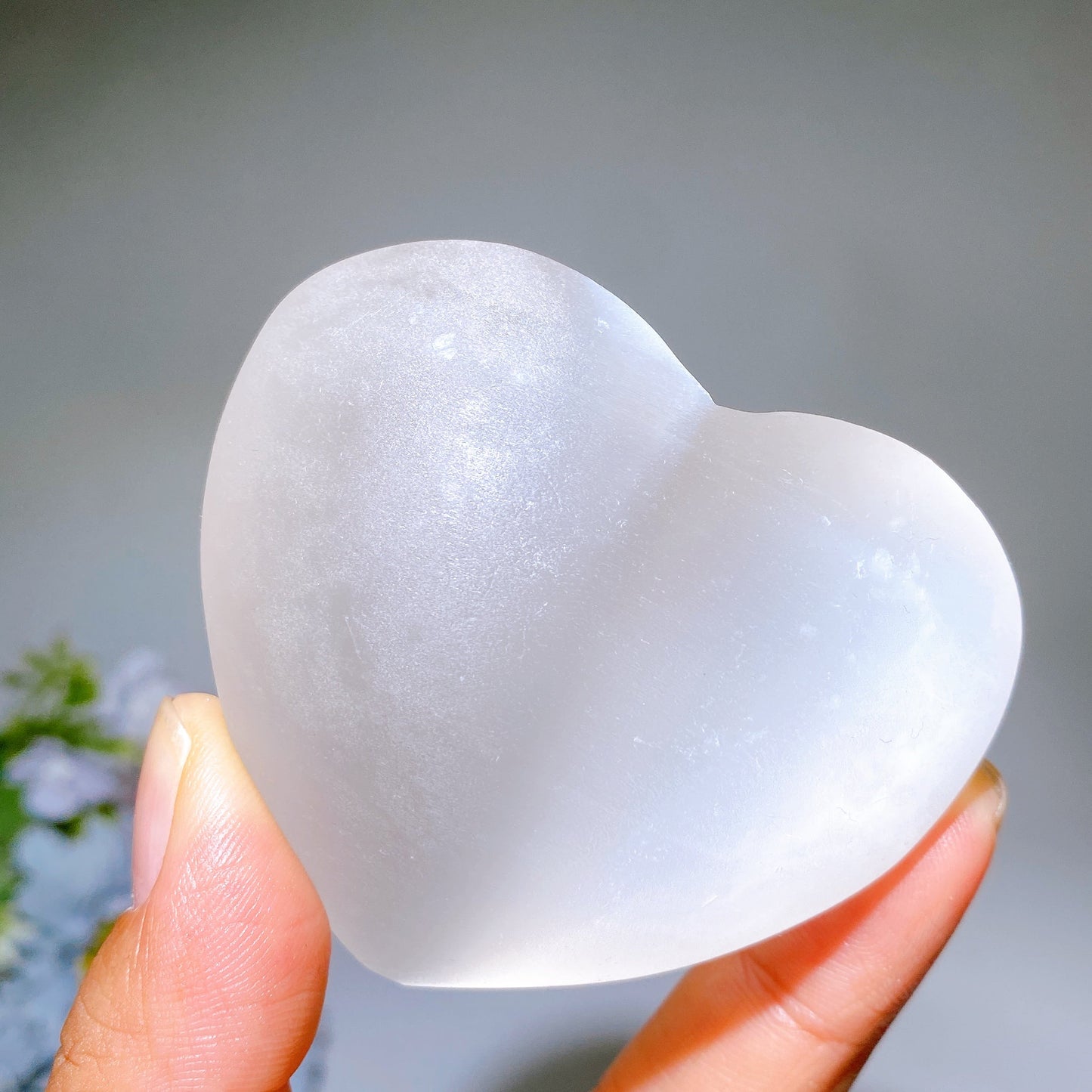 2.7" Selenite Heart Carving Crystal Healing Bulk Wholesale