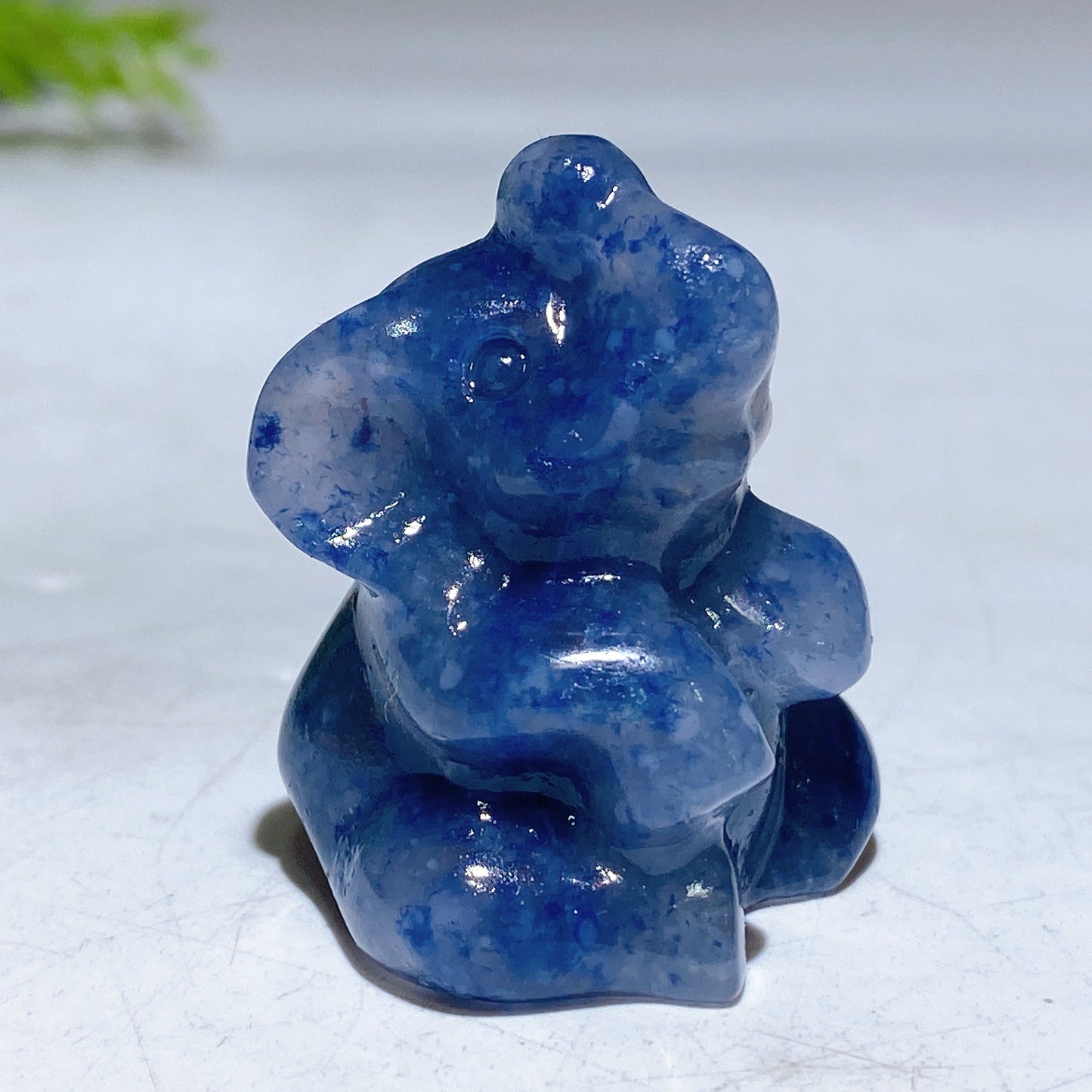 1.4" Crystal Elephant Carving Crystal Healing Bulk Wholesale
