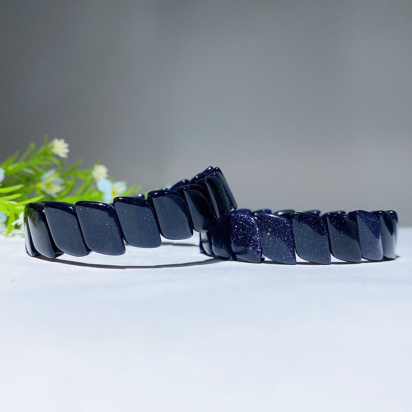 13mm Blue Sandstone Bangle Crystal Healing Bulk Wholesale