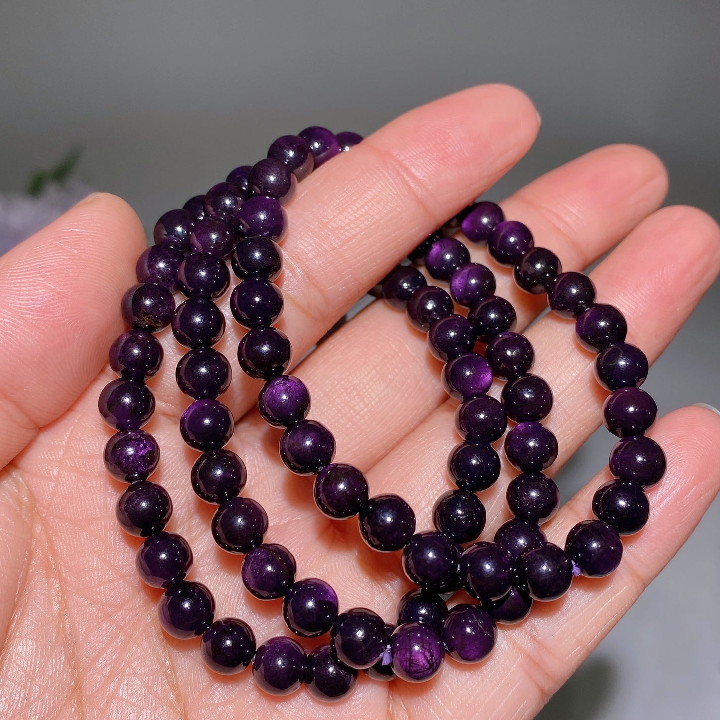 6.8mm Purpurite Bracelet Crystal Healing Bulk Wholesale