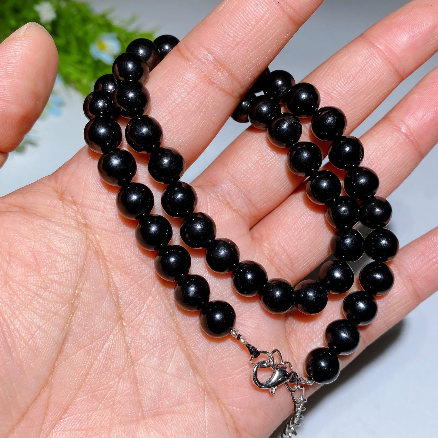 8mm Jet Beads Neckalce Crystal Healing Bulk Wholesale