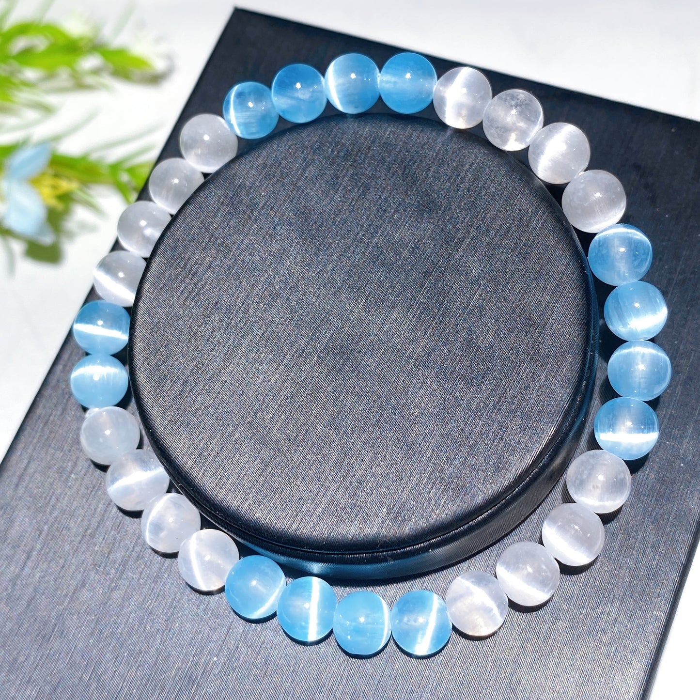 6mm Selenite Bracelet Crystal Healing Bulk Wholesale