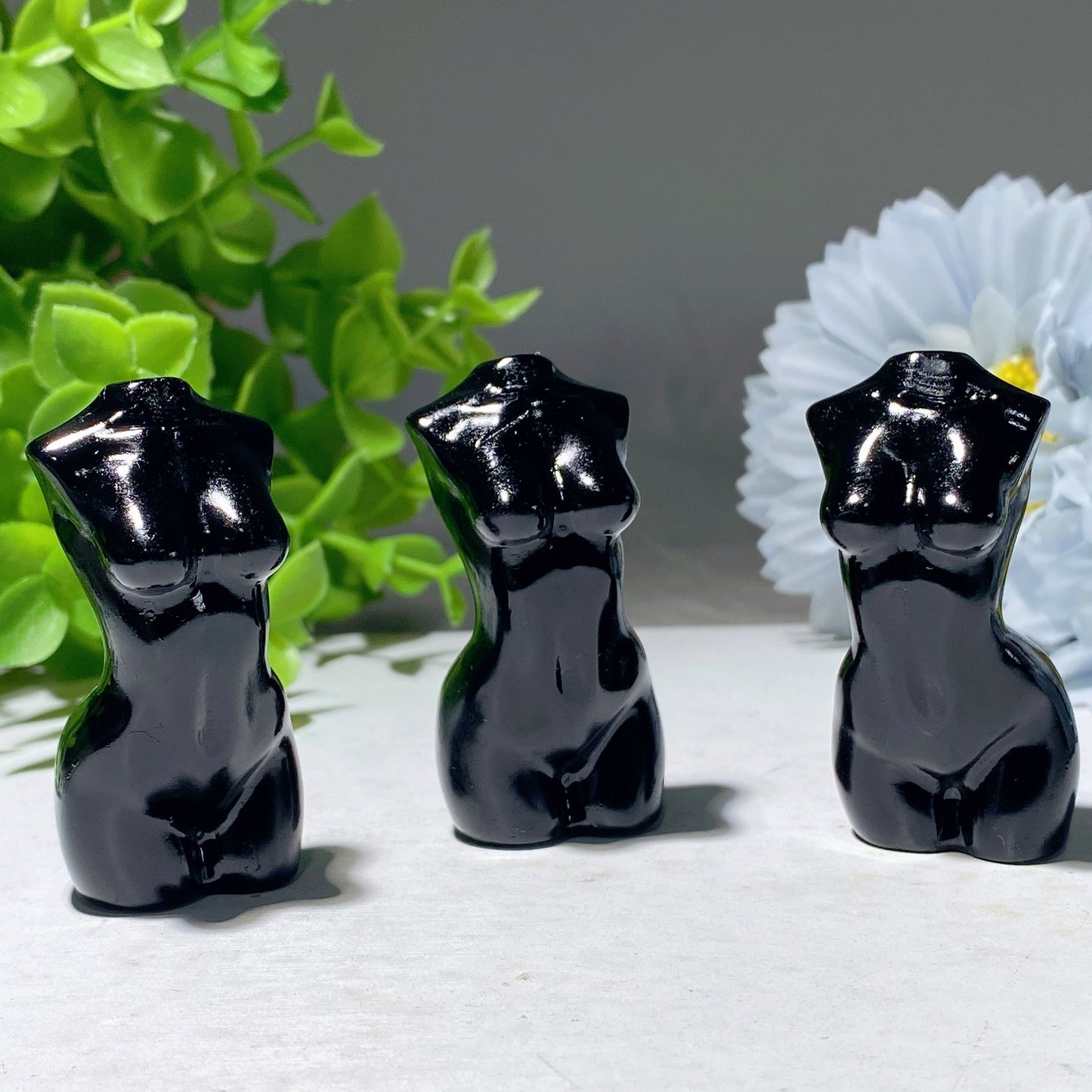 2.0" Black Obsidian Model Carvings Bulk Wholesale