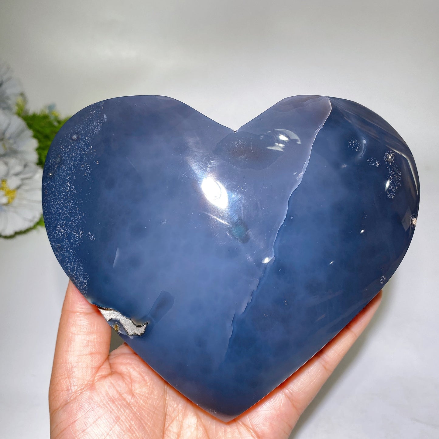 14cm Unique Amethyst Geode Heart Shape Carving Crystal Healing Bulk Wholesale