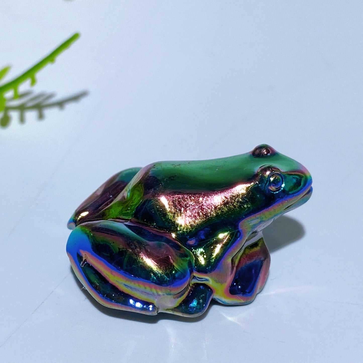 1.1" Aura Crystal Frog Carving Crystal Healing Bulk Wholesale