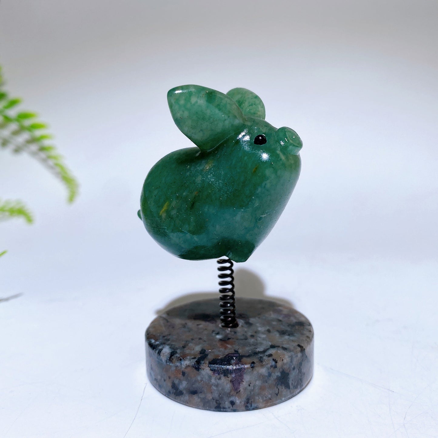 1.6" Natural Crystal Pig Carving with Yooperlite Base Crystal Healing Bulk Wholesale