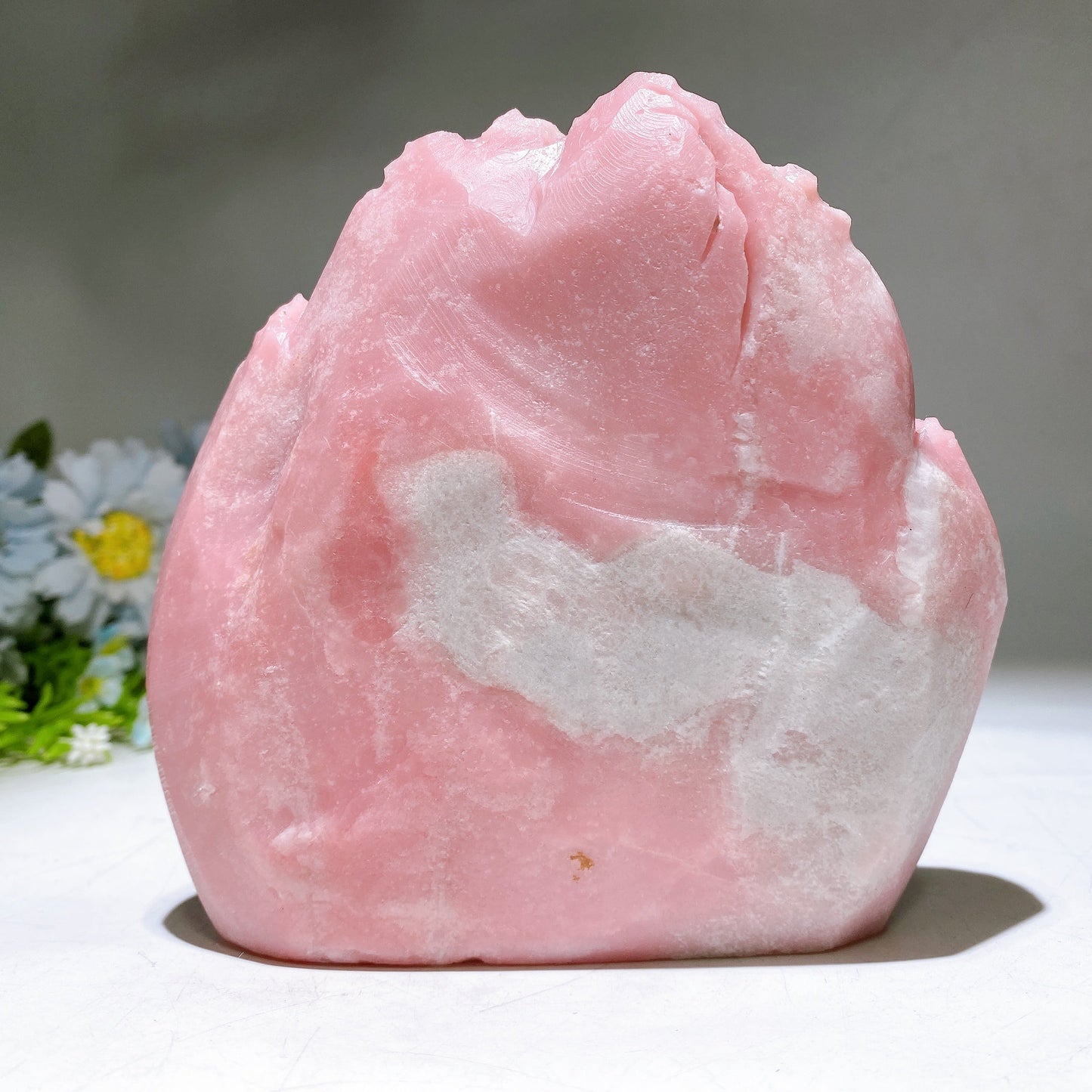 Unique Pink Opal Landscape Scenery Carving Crystal Healing Bulk Wholesale
