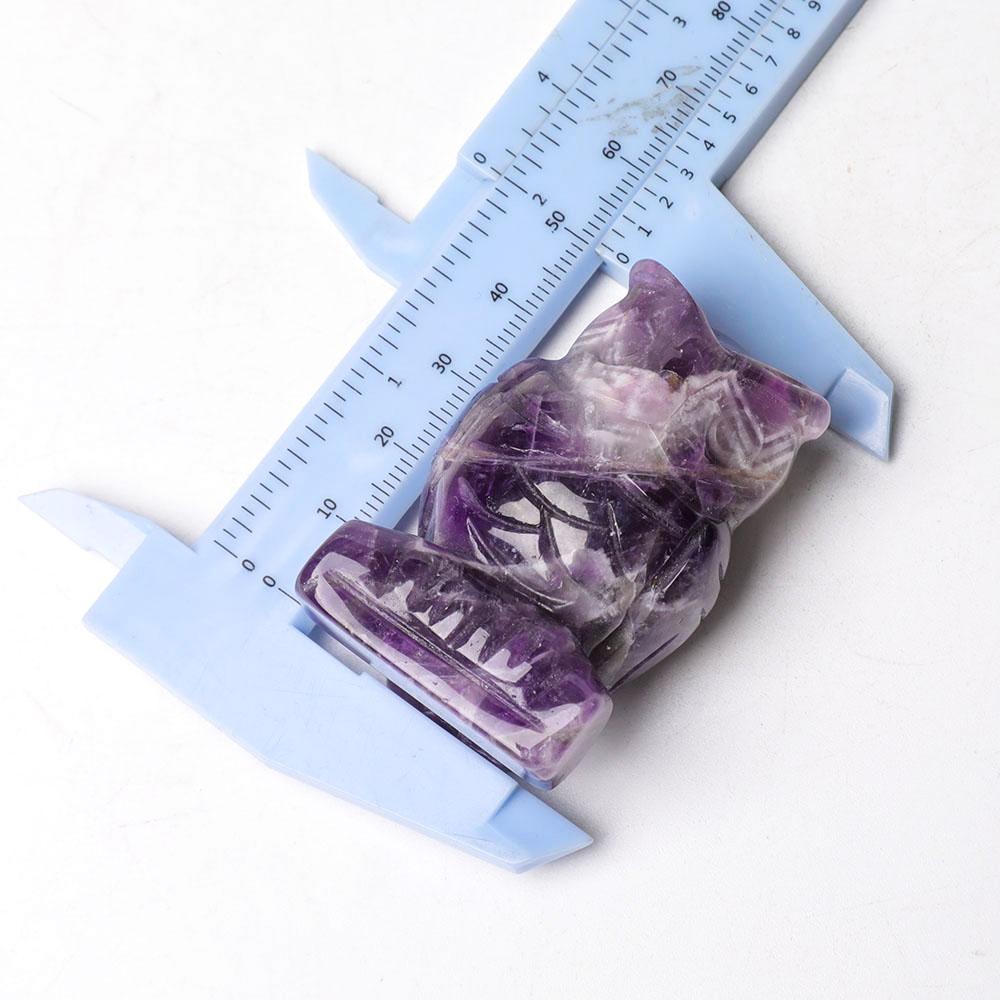 2.0" Amethyst Owl Figurine Crystal Carvings Crystal wholesale suppliers