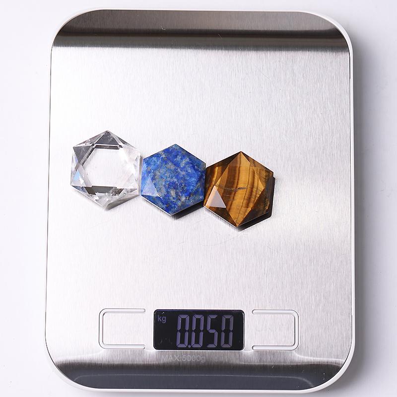1" Crystal Hexagon Pocket Stone for Pendant for DIY Crystal wholesale suppliers