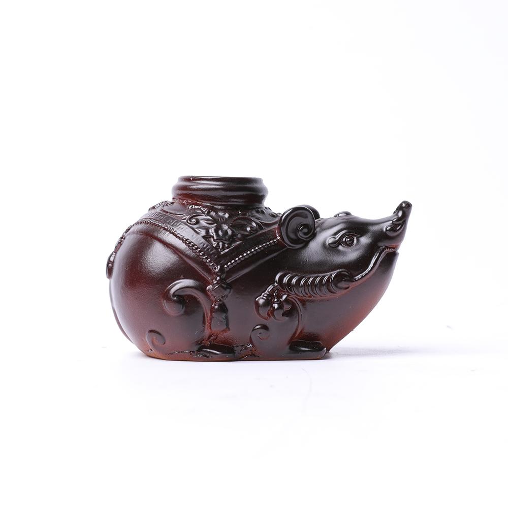 Resin Lucky Mouse Statue Stand