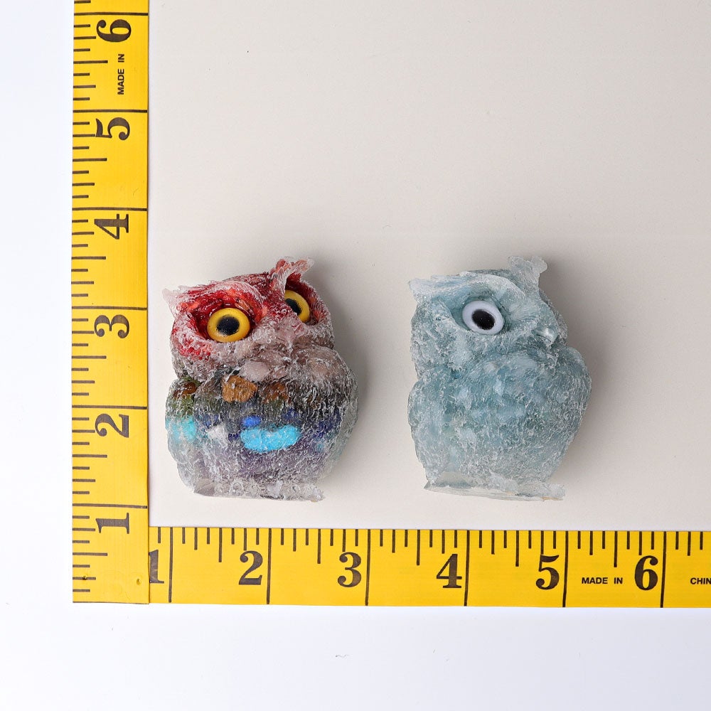 2.4" Resin Owl Crystal Carving Crystal wholesale suppliers