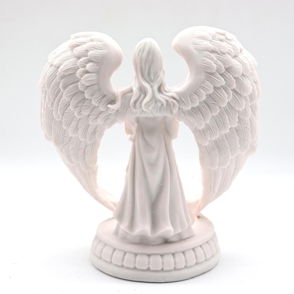 Lighted Resin Angel Stand for Home Decoration