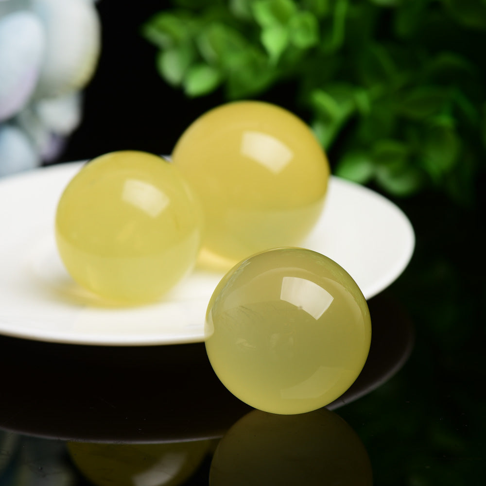 1.2"-1.5" Citrine Sphere Bulk Wholesale