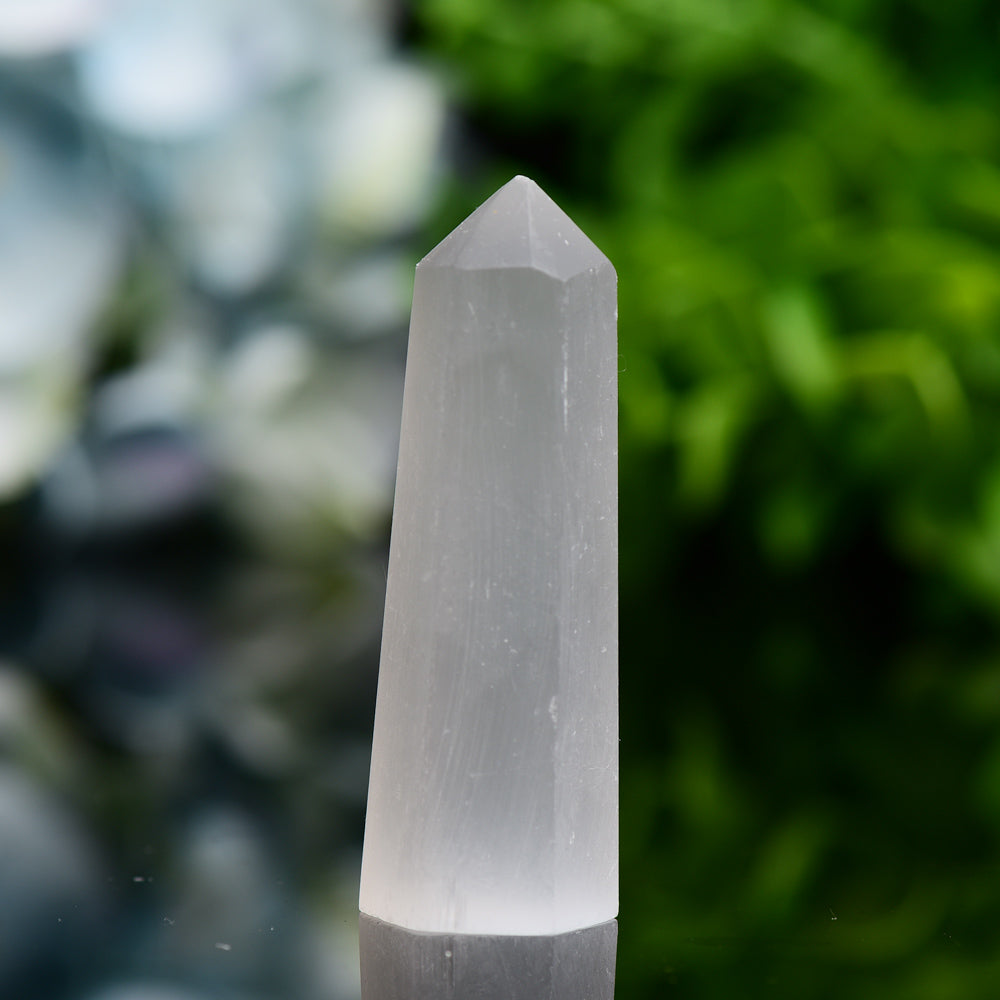 Set of 3 Selenite Points Bag