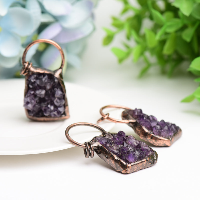 Amethyst Crystal Cluster Pendant Bulk Wholesale