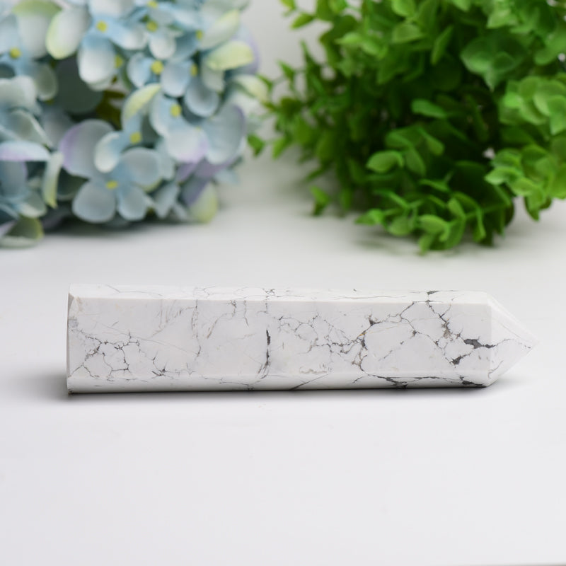 6.0"-8.0" Howlite Crystal Tower Bulk Wholesale