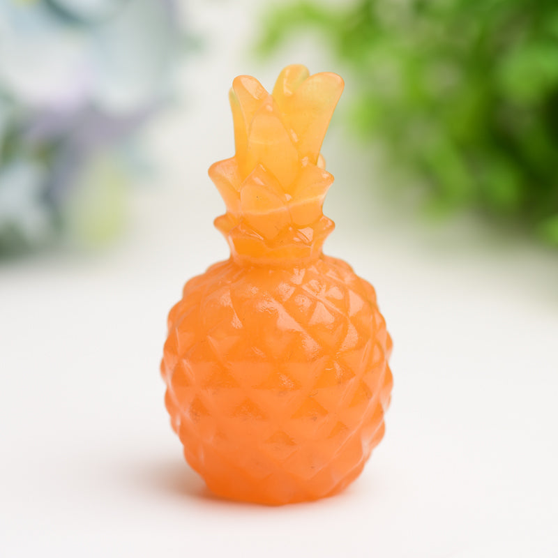 2.5" Pinapple Crystal Carving Bulk Wholesale