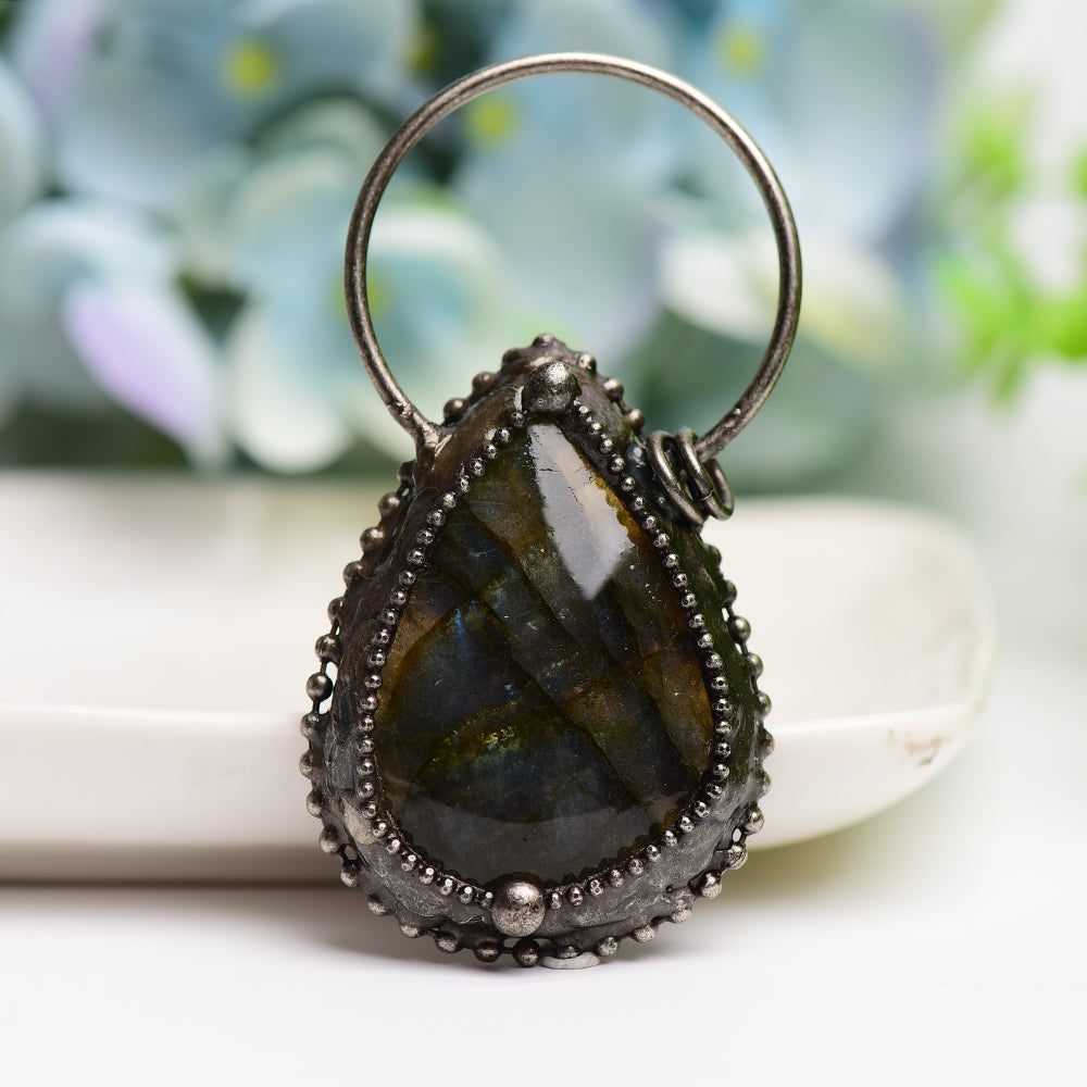 Labradorite Pendant for Jewelry DIY Bulk Wholesale