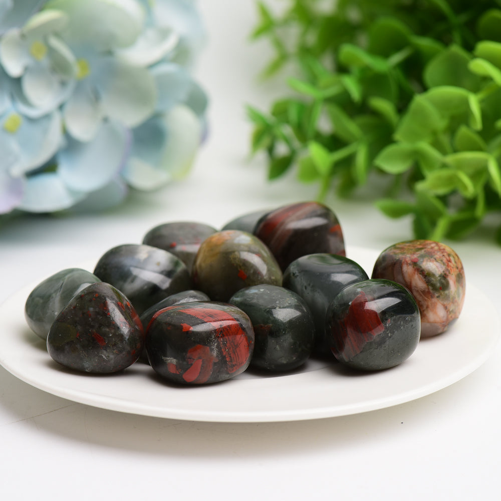Blood Stone Crystal Tumbles Bulk Wholesale