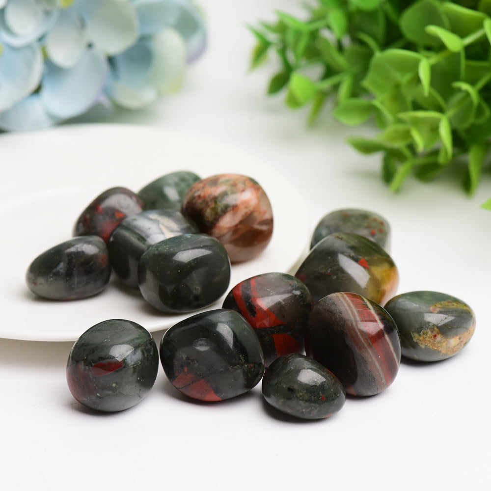 Blood Stone Crystal Tumbles Bulk Wholesale