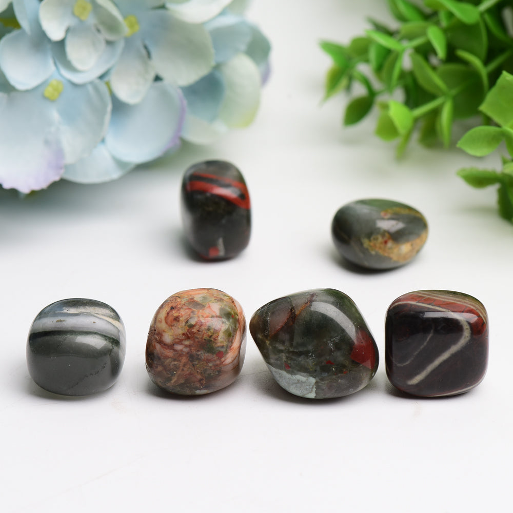 Blood Stone Crystal Tumbles Bulk Wholesale