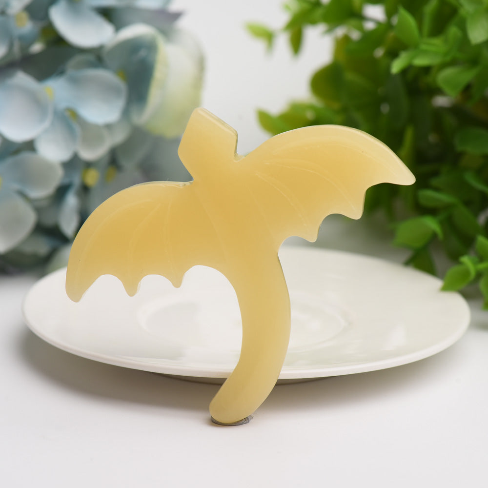 3.5" Flying Dragon Crystal Carving Bulk Wholesale