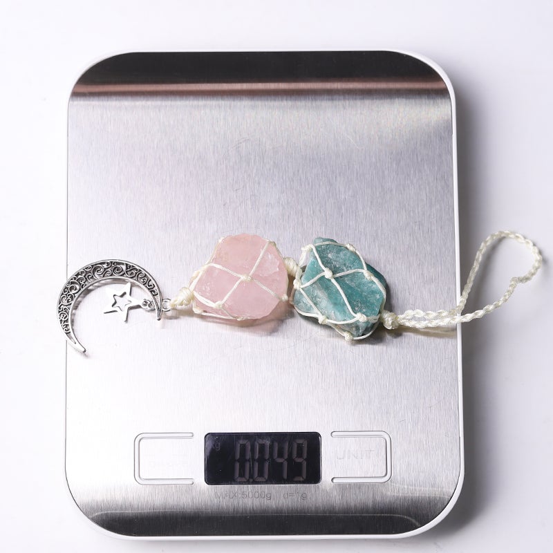 Sky Blue Rose Quartz Raw Stone Crystal Hanging Crystal wholesale suppliers