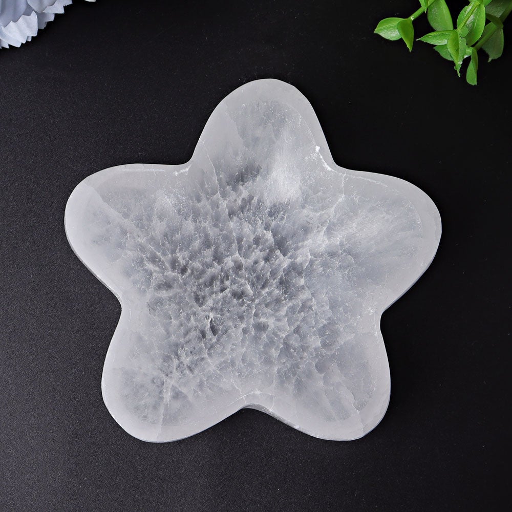 4" Flower Shape Selenite Bowl Crystal wholesale suppliers