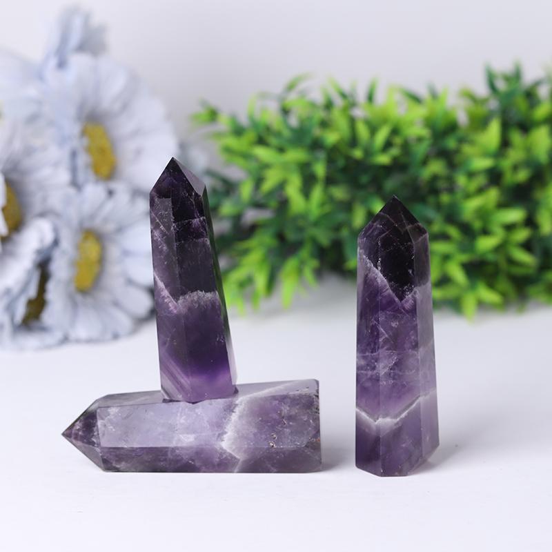 Wholesale Natural Dream Amethyst Chevron-Amethyst Points Crystal wholesale suppliers