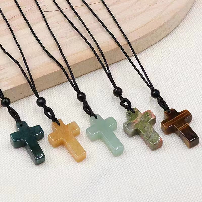 30mm Mixed Crystal Cross Pendant Bulk Wholesale