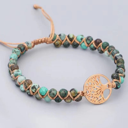 African Turquoise & Alloy Bracelet Bulk Wholesale