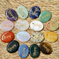 atural Crystal Om Mani Padme Hum ( Six-Syllable Mantra ) Worry Stone Incense Holder  Keychain Bag Hanging DIY