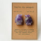 Crystal Sweet Valentine's Day Gift Penguin Carving Crystal Healing Bulk Wholesale
