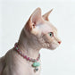 Cat's Eye Pet Collar with Magnet Buckle for Cat Crystal Healing Bulk Wholesale