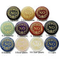 25mm Natural Crystal YES/NO Decision Coin Crystal Healing Bulk Wholesale