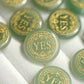 25mm Natural Crystal YES/NO Decision Coin Crystal Healing Bulk Wholesale