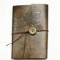 Loose-leaf PU Leather Journal Notebook with Natural Crystal Button Decoration Wholesale