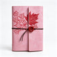 Loose-leaf PU Leather Journal Notebook with Natural Crystal Button Decoration Wholesale