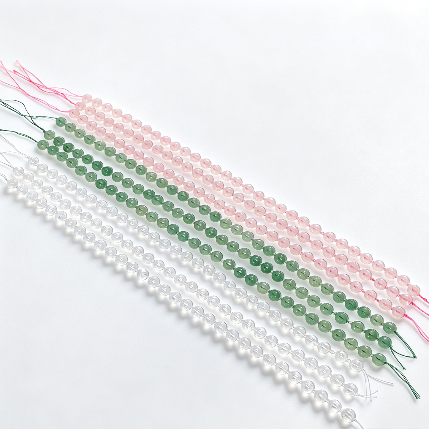 38cm Natural Crystal Drilled Donut Shape String Wholesale