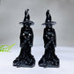 4.2" Black Obsidian Witch Carving for Halloween Crystal Healiing Bulk Wholesale