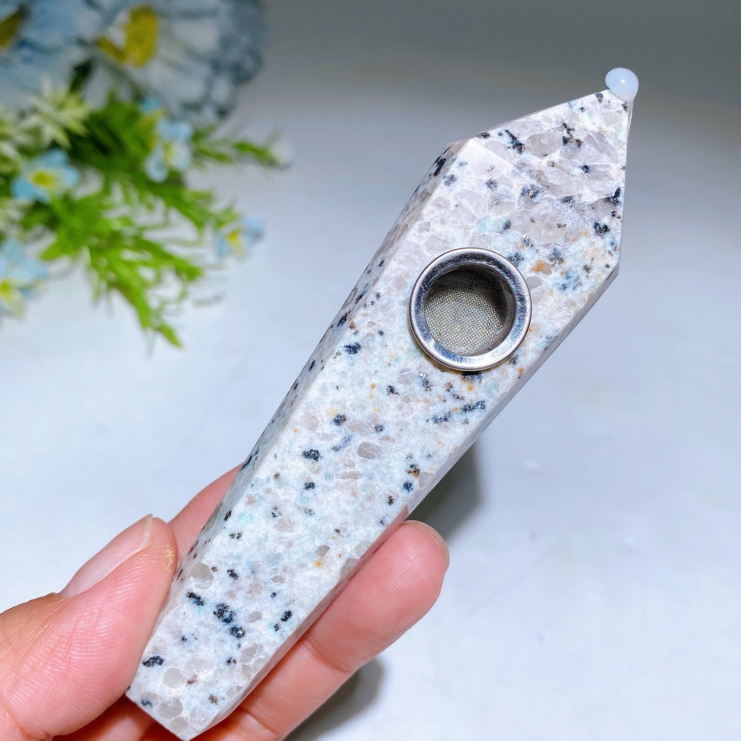 3.9"-4.2" Crystal Smoking Pipe Carving Crystal Healing Bulk Wholesale