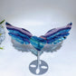 Crystal Heart Wings Carving with Stand Crystal Healing Bulk Wholesale