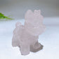 2.3" Natural Crystal Schnauzer Dog Carving Wholesale