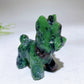 2.3" Natural Crystal Schnauzer Dog Carving Wholesale