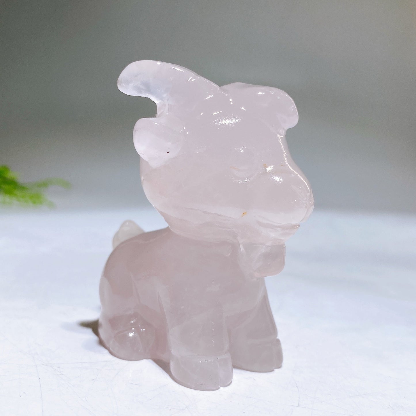 2.3" Natural Crystal Goat Carving Wholesale