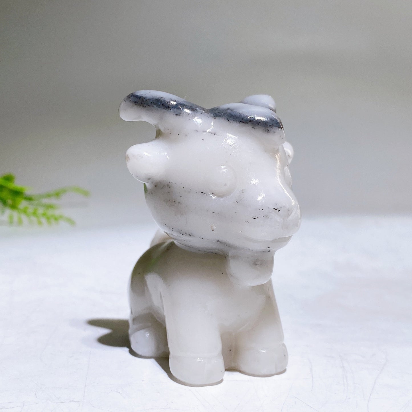 2.3" Natural Crystal Goat Carving Wholesale